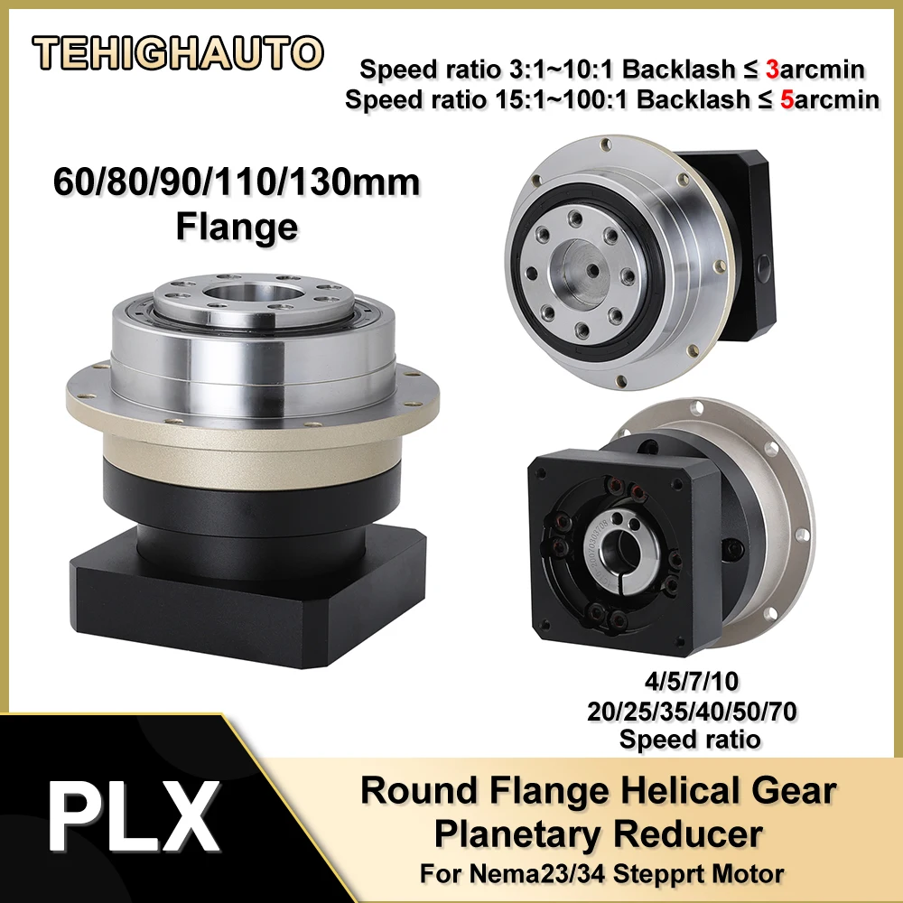 Planetary Gearbox Reducer Nema 23 34 - Engrenage hélicoïdal circulaire Gluge, jeu de