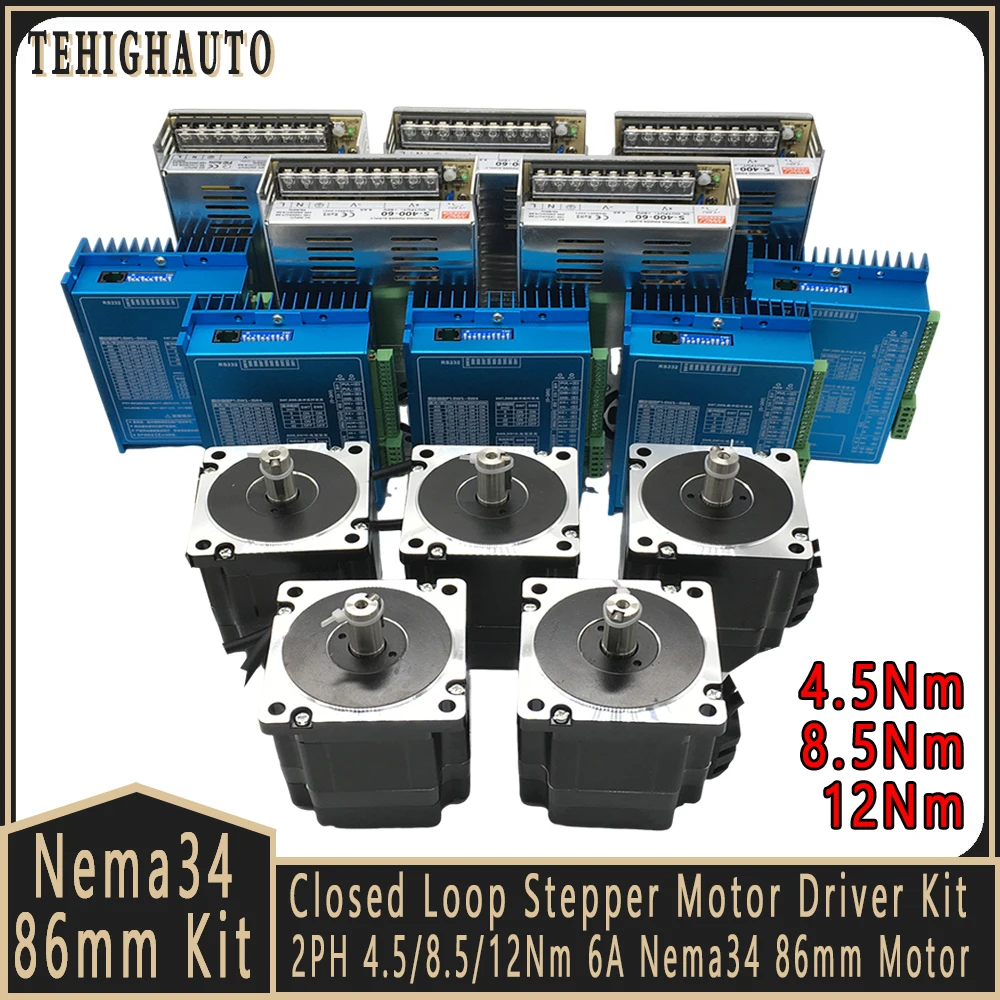 Hybrid Servo Driver Nema 34 8.5Nm - Kit de moteur pas à pas