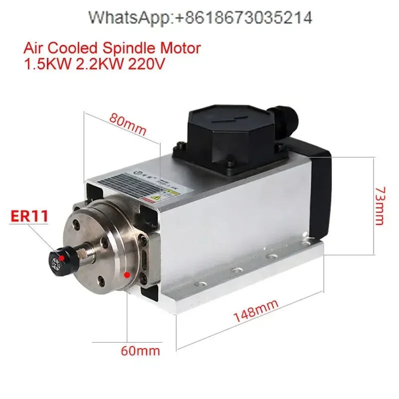 Er20 Collet Chuck Spindle Motor 220V - Moteur de broche CNC 800W 1.5W