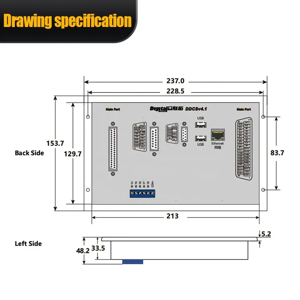 Ddcs V4.1 4 Axis Cnc Offline Controller - Contrôleur CNC HLTNC DDCS V4.1 le