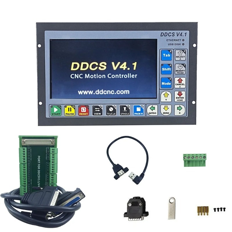 Ddcs V4.1 4 Axis Cnc Offline Controller - Contrôleur de mouvement autonome DDCS V4.1,