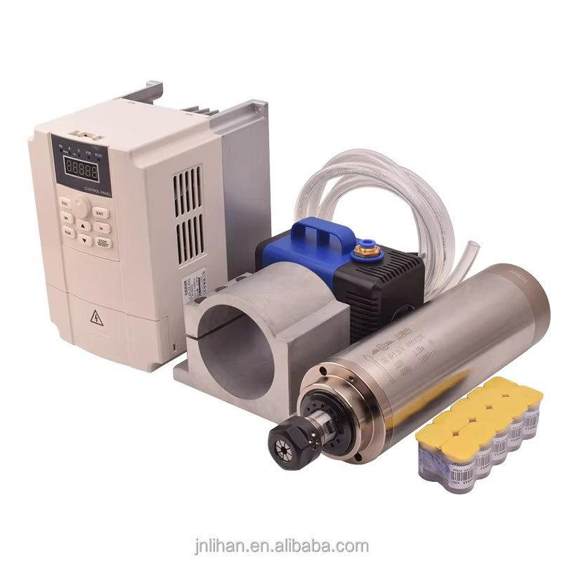 2.2Kw Water Cooled Spindle Kit Vfd - 2.2KW 220V refroidi à l'eau Machine-outil