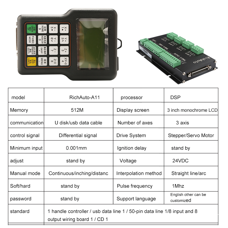 Richauto – système de contrôle - Richauto A11 Dsp Controller 3 Axis avis et prix