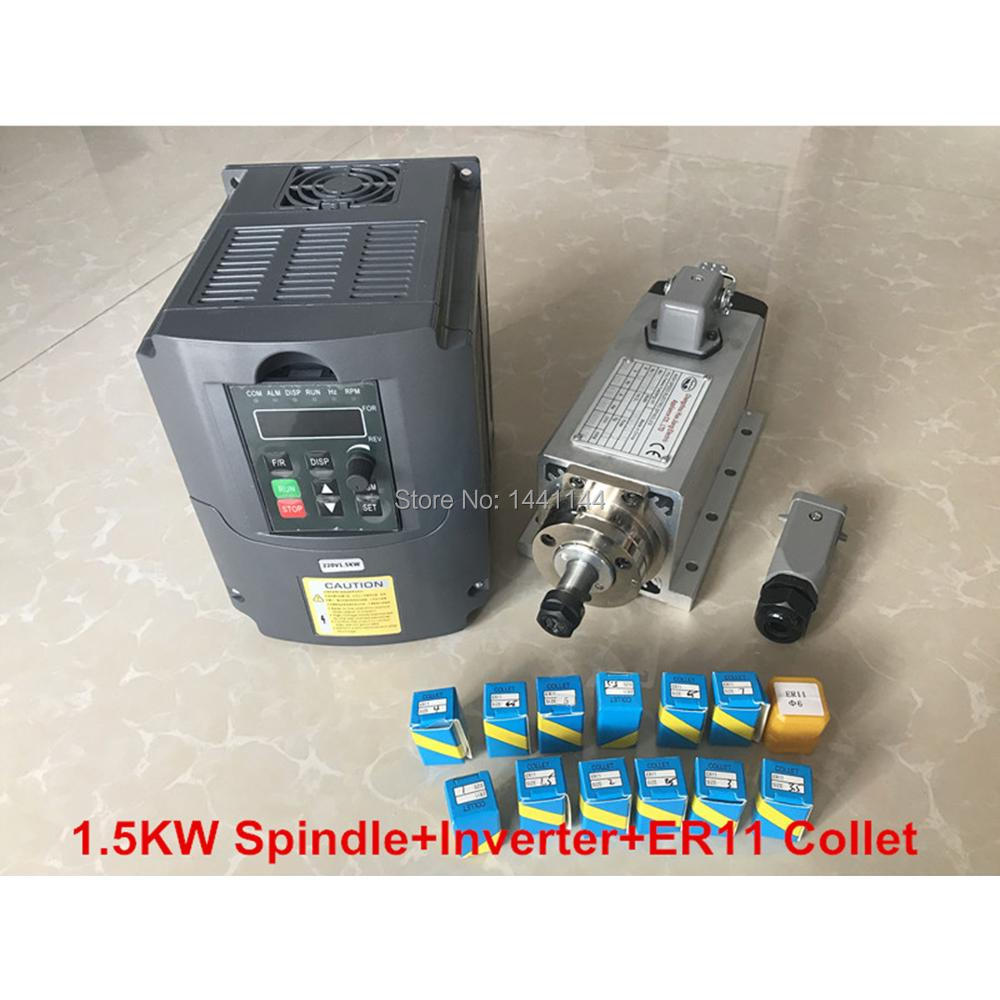 Kit de moteur de broche refroi - Air Cooled 1.5Kw Spindle Motor Inverter 110V avis et prix