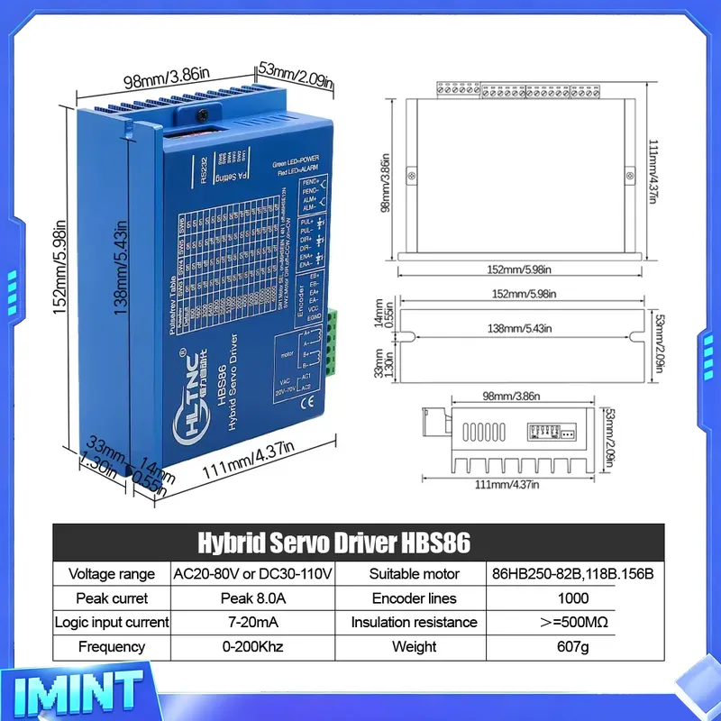 Kit de moteur pas à pas Nema 3 - Hybrid Servo Driver Nema 34 8.5Nm avis et prix