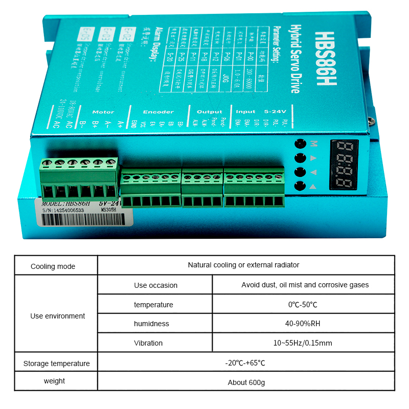 HBS860H servomoteur hybride AC - Hybrid Servo Driver Nema 34 8.5Nm avis et prix