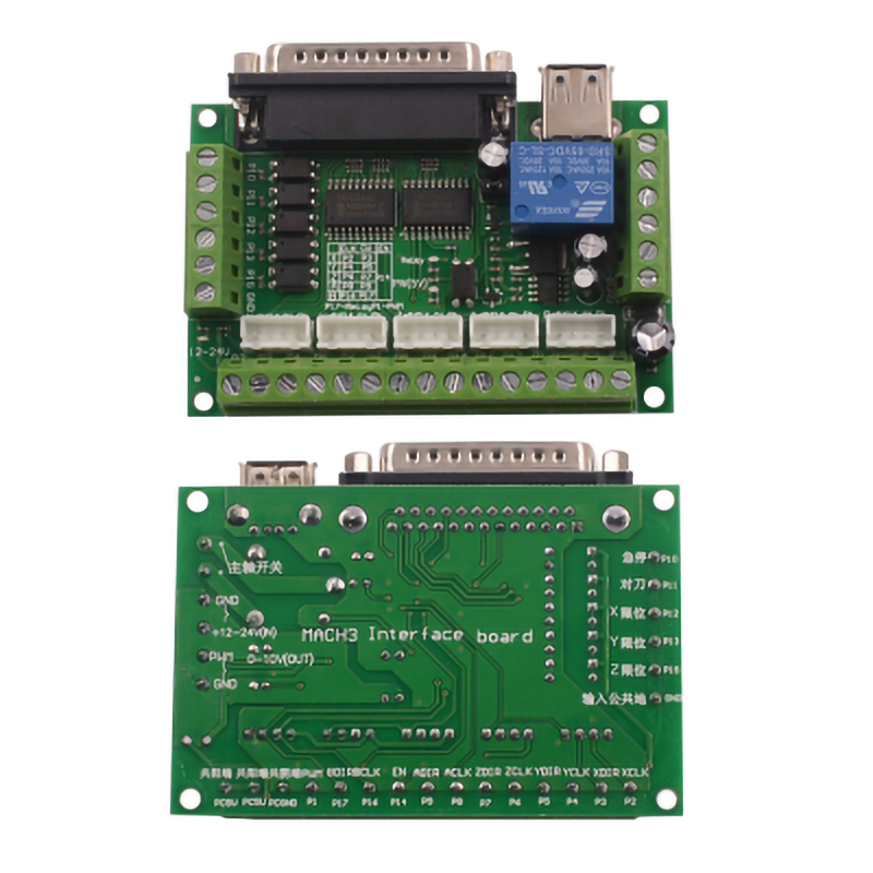 1 ensemble d'adaptateurs d'int - 5 Axis Cnc Breakout Board Interface Mach3 avis et prix