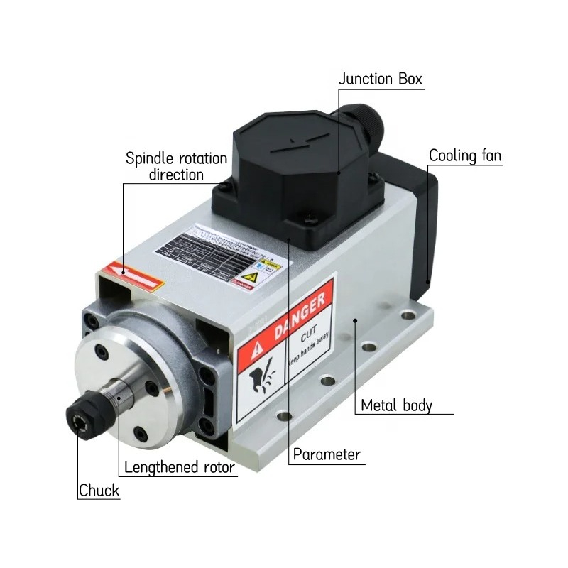 Moteur de broche de fraiseuse  - Er20 Collet Chuck Spindle Motor 220V avis et prix