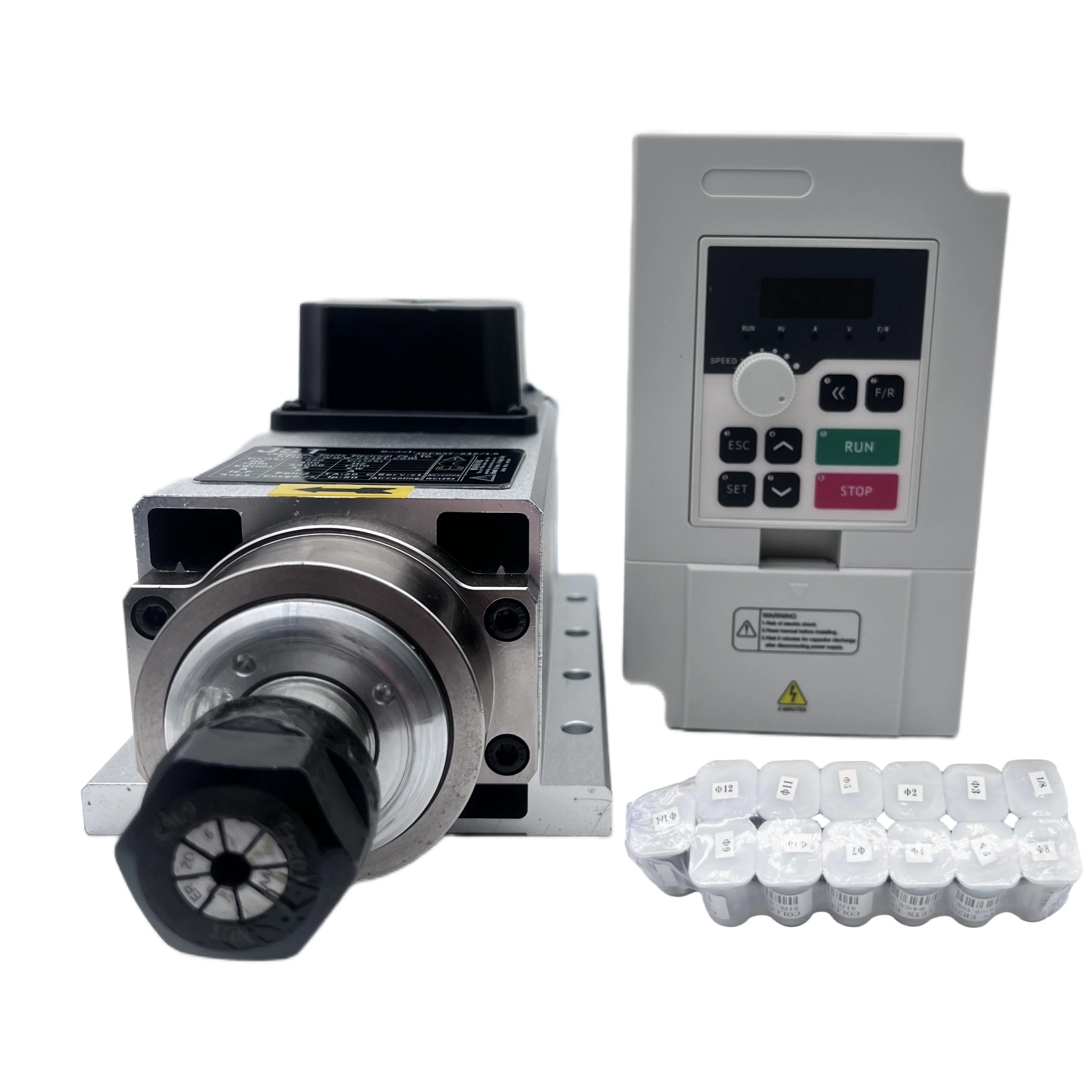 Kit moteur de broche CNC 1,5 k - Air Cooled 1.5Kw Spindle Motor Inverter 110V avis et prix