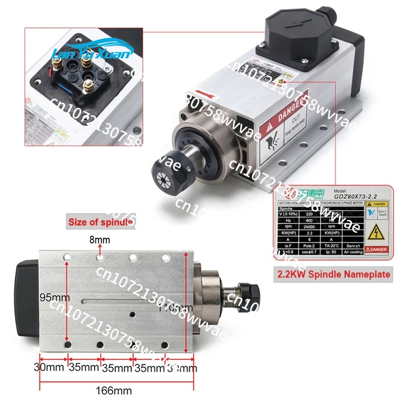 Kit de broche CNC refroidie pa - Air Cooled 1.5Kw Spindle Motor Inverter 110V avis et prix