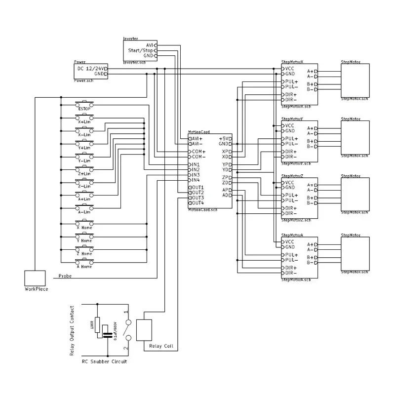 Carte d'interface Mach3 CNC 5  - 5 Axis Cnc Breakout Board Interface Mach3 avis et prix