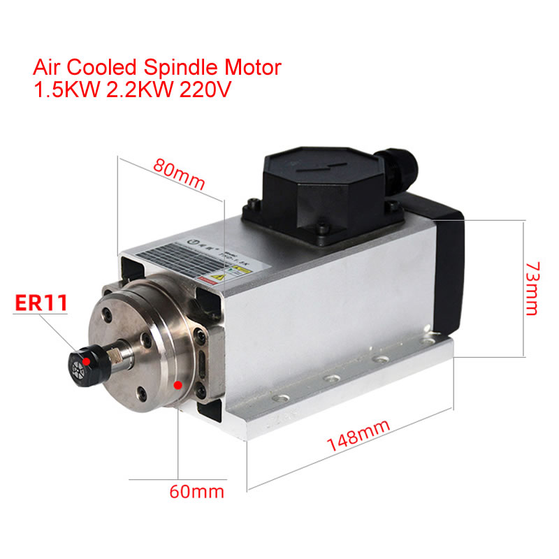 Moteur de broche CNC 800W 1.5W - Er20 Collet Chuck Spindle Motor 220V avis et prix