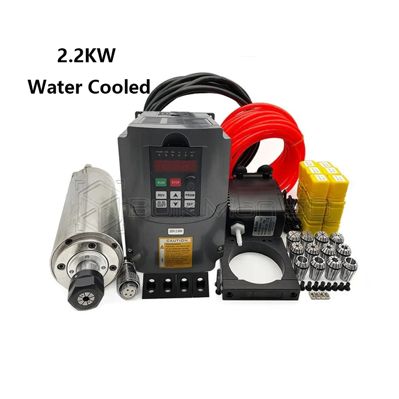 Moteur de broche refroidi par  - Er20 Collet Chuck Spindle Motor 220V avis et prix