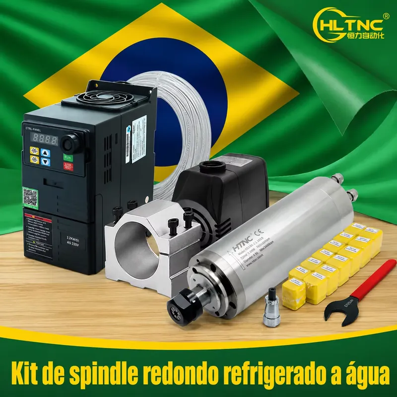 Moteur de broche refroidi par  - 2.2Kw Water Cooled Spindle Kit Vfd avis et prix