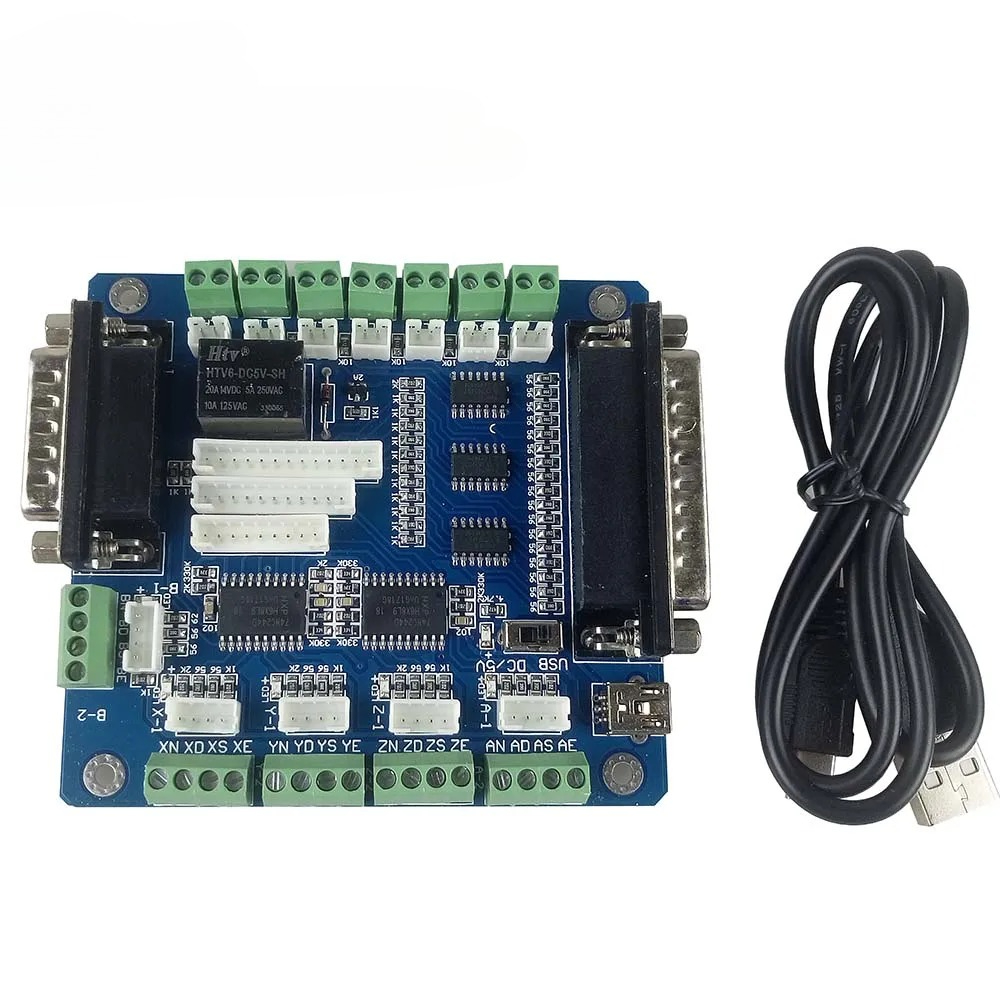 Carte de contrôle CNC Mach3 5  - 5 Axis Cnc Breakout Board Interface Mach3 avis et prix