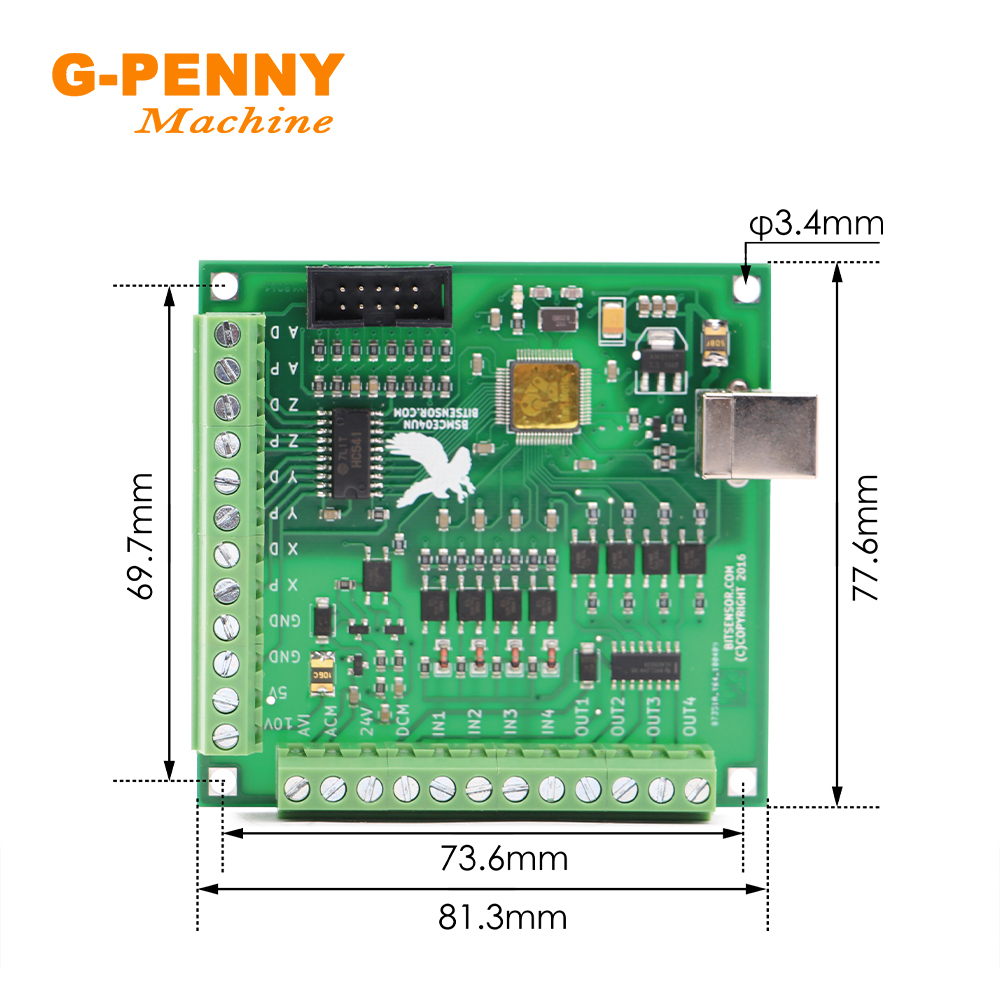 G-PENNY NOUVEAU! Carte petde c - Mach3 Usb Cnc Controller 4 Axis 100Khz avis et prix